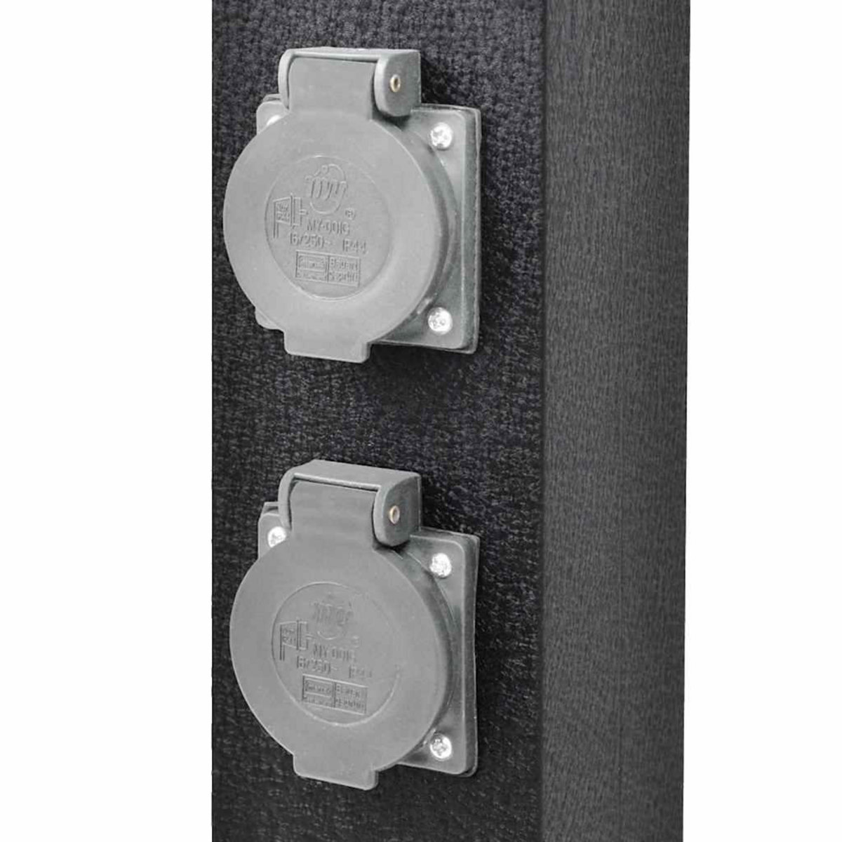 VIDAXL Pilier de prise de jardin noir