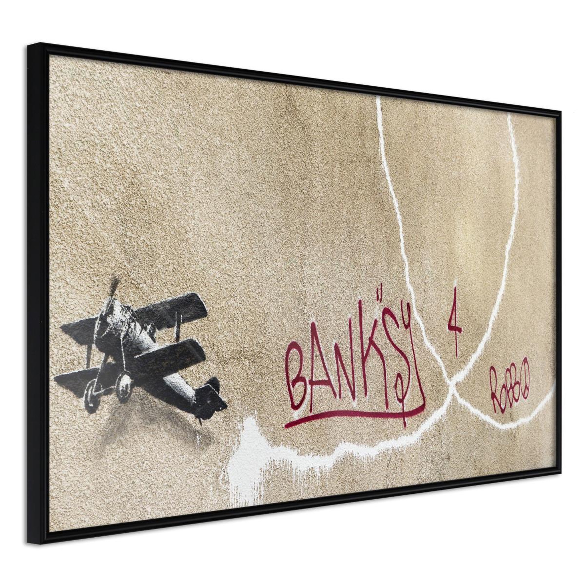 Paris Prix Affiche Murale Encadrée  Banksy Love Plane