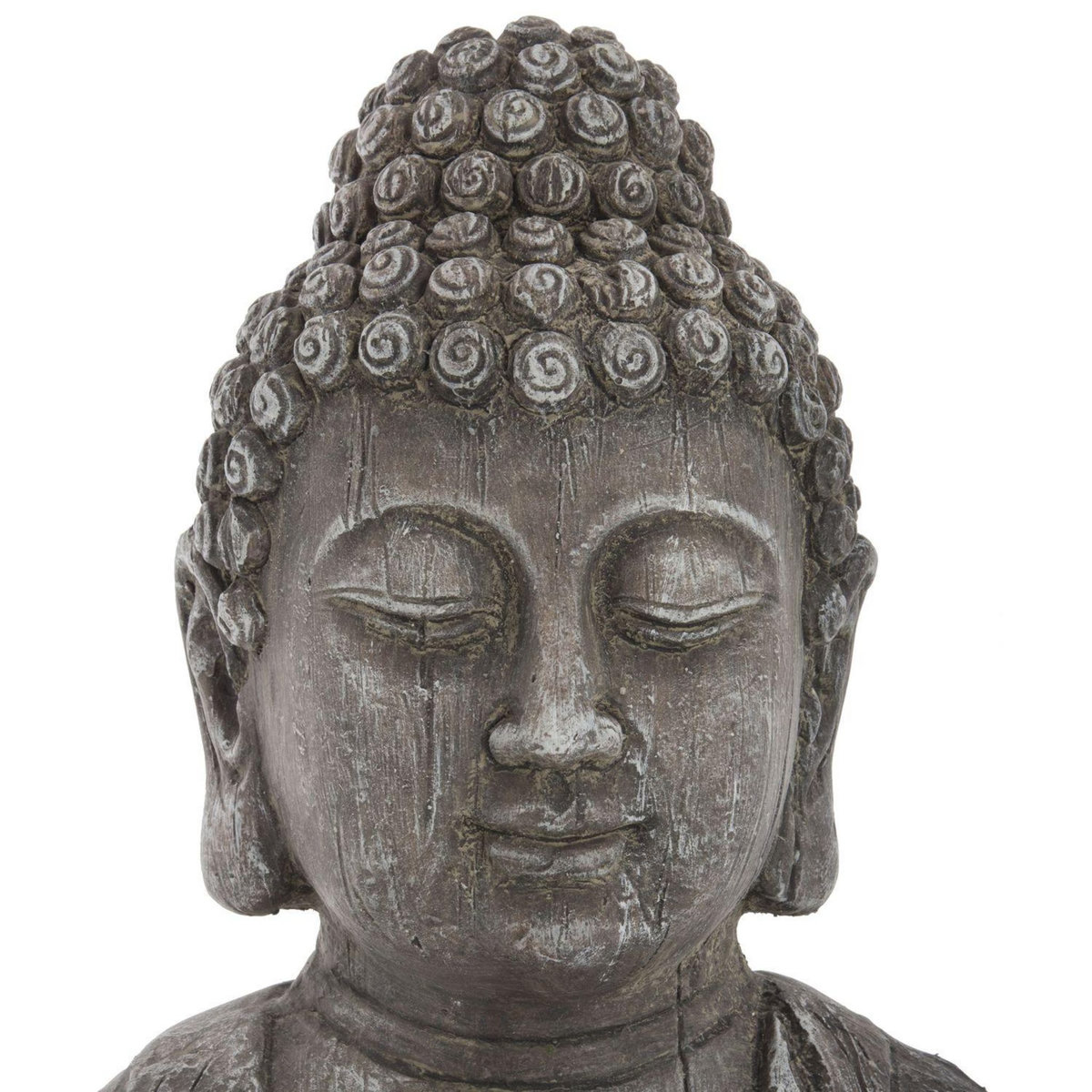 ATMOSPHERA Statuette de Bouddha - H. 49 cm - Effet bois