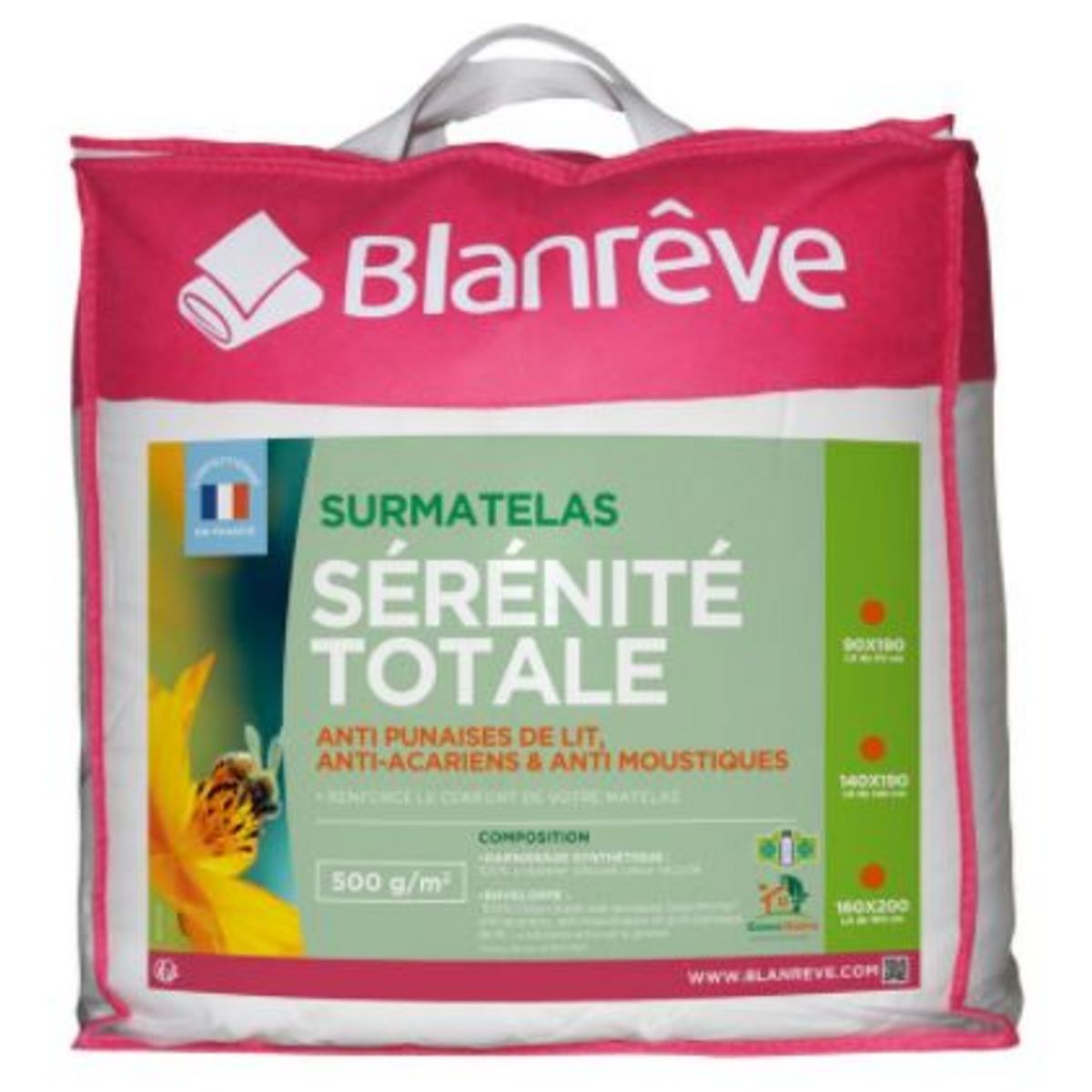 BLANREVE Surmatelas anti punaises 