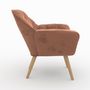 Voir la diapositive 5 : Rendez vous déco Fauteuil en tissu gris clair - Simba