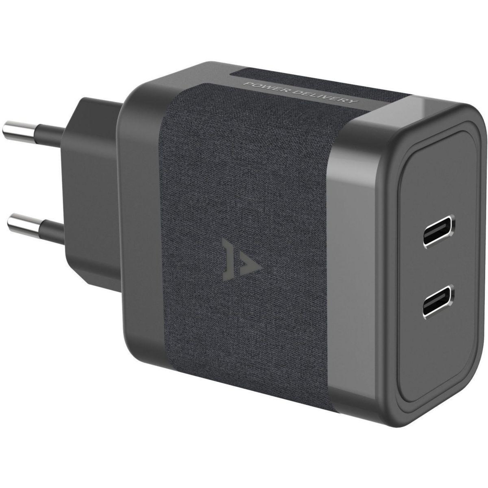 Voir la diapositive 4 : ADEQWAT Chargeur ordinateur portable 65w 2 usb-c + cable usb-c 2m - noir