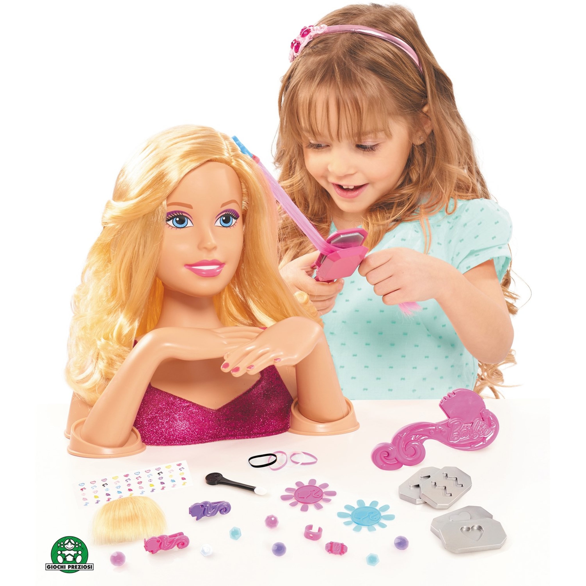Voir la diapositive 2 : BARBIE Tête à coiffer blonde - Barbie 