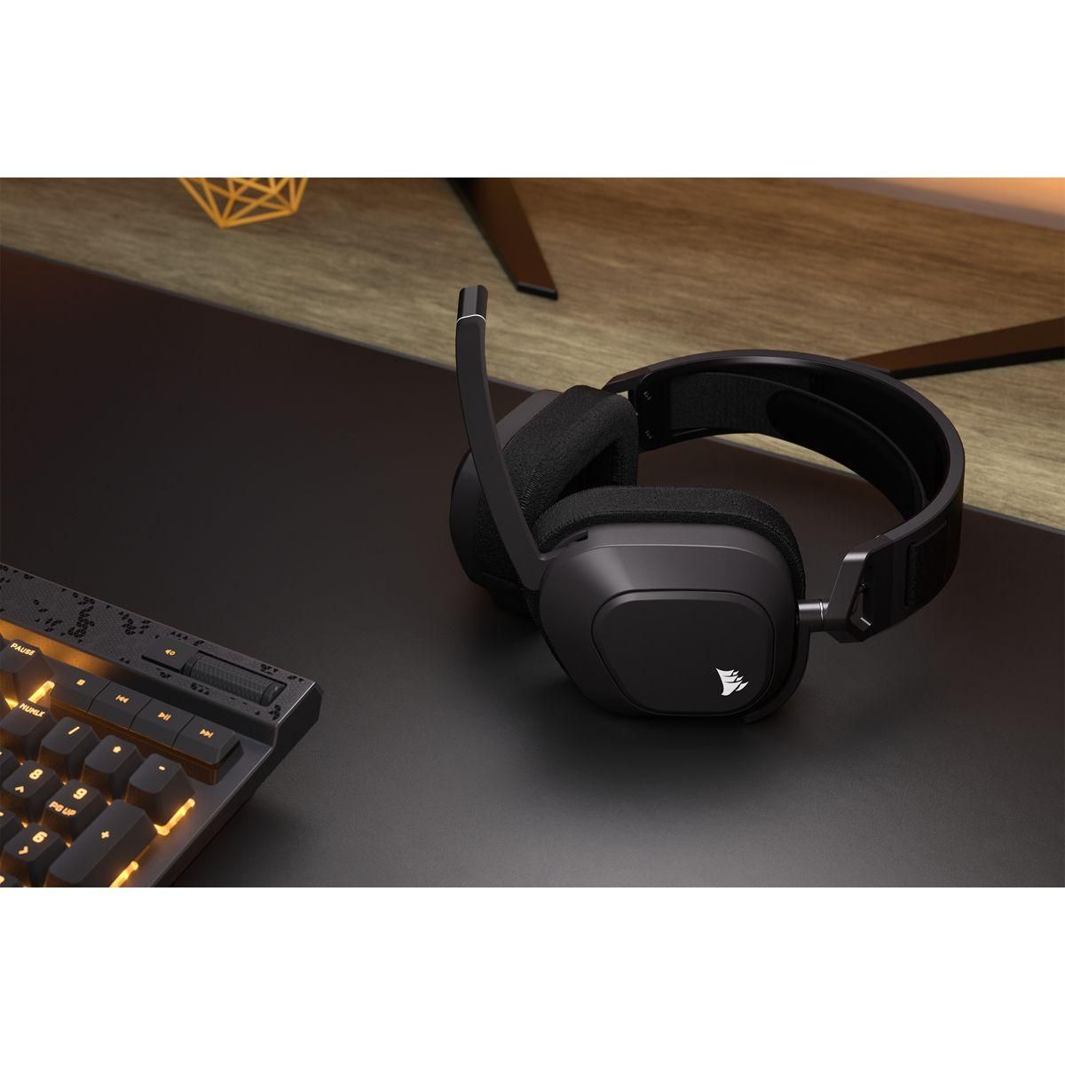 Corsair Casque gamer HS80 MAX Wireless Steel Gray