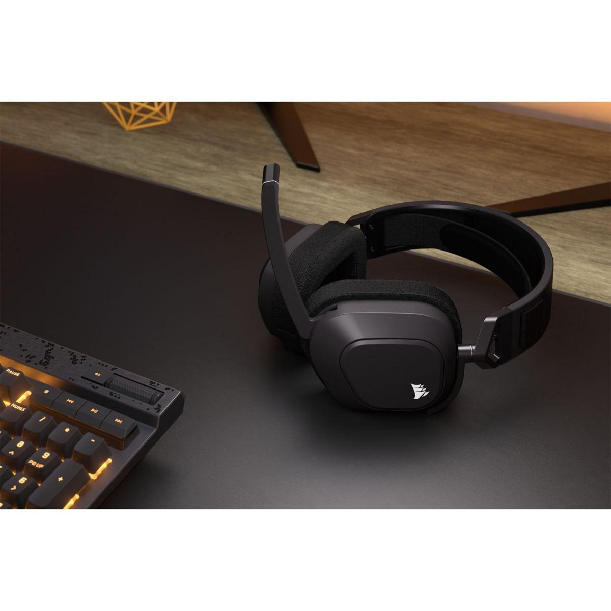 Corsair Casque gamer HS80 MAX Wireless Steel Gray