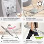 Voir la diapositive 5 : tectake Balancelle pour bébé pliable avec technologie TrueSpeed avec 5 niveaux de vitesse gris clair