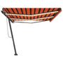 Voir la diapositive 4 : VIDAXL Auvent manuel retractable avec LED 600x300 cm Orange et marron