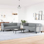 Voir la diapositive 3 : VIDAXL Ensemble de canapes 2 pcs gris clair tissu