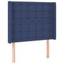 Voir la diapositive 3 : VIDAXL Tete de lit a LED Bleu 83x16x118/128 cm Tissu