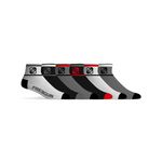 FREEGUN Lot de 6 Paires de Chaussettes Socquettes homme assorties. Coloris disponibles : Gris