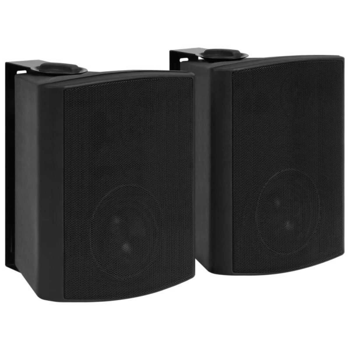 VIDAXL Haut parleurs stéréo muraux 2 pcs noir intérieur extérieur 120W