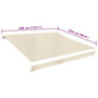 Voir la diapositive 4 : VIDAXL Toit d'auvent toile creme 3 x 2,5 m (cadre non inclus)