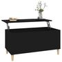 Voir la diapositive 5 : VIDAXL Table basse Noir 90x44,5x45 cm Bois d'ingenierie