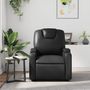 Voir la diapositive 3 : VIDAXL Fauteuil inclinable Noir Similicuir