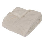 ATMOSPHERA Edredon Imitation Fourrure  Arka  80x180cm Ivoire