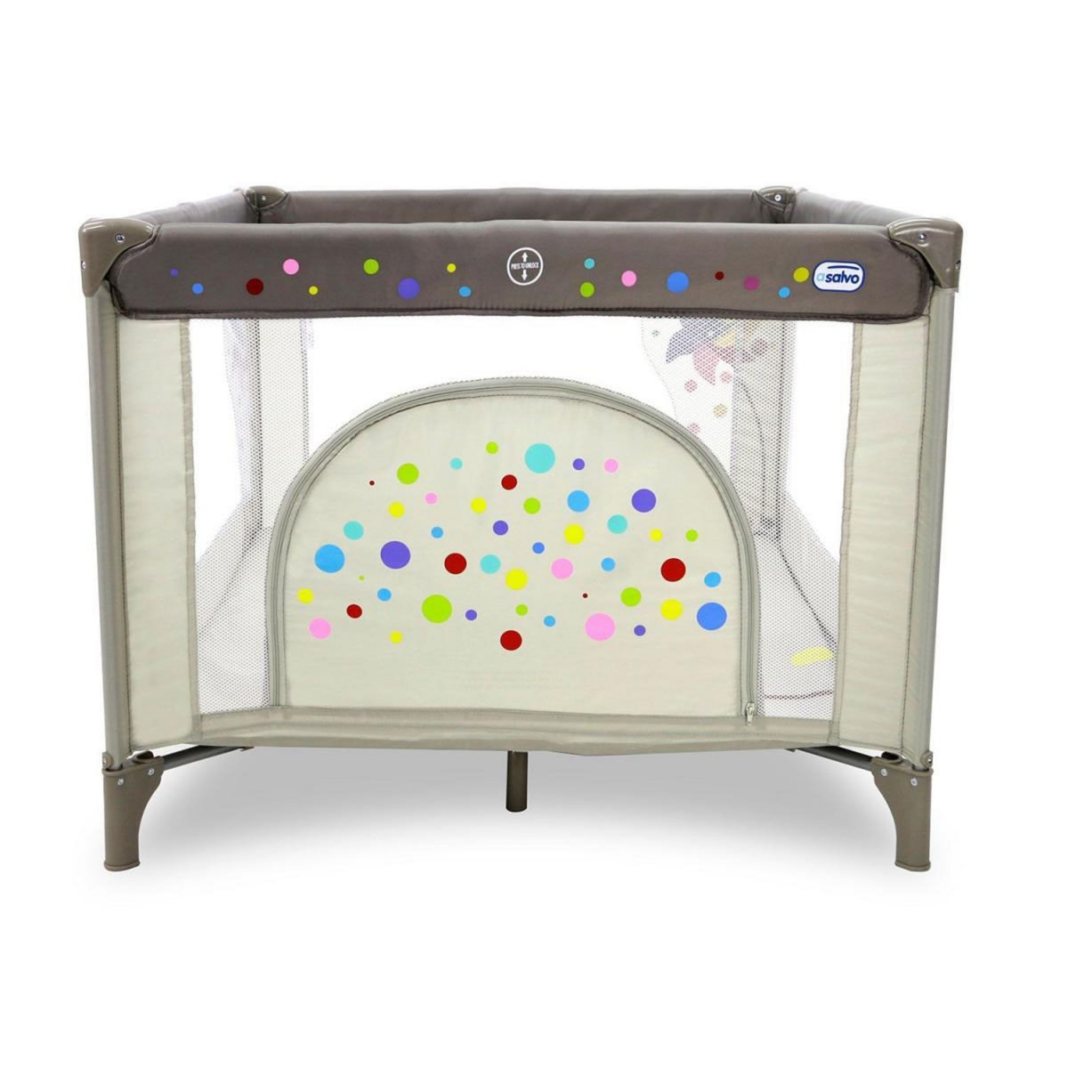 Asalvo Parc Bébé Carré Windmill Pliable avec Sécurité Renforcée