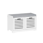 SOBUY SoBuy - Banc de rangement à chaussures avec deux portes - Moderne - FSR23-II. Coloris disponibles : Bicolore, Blanc