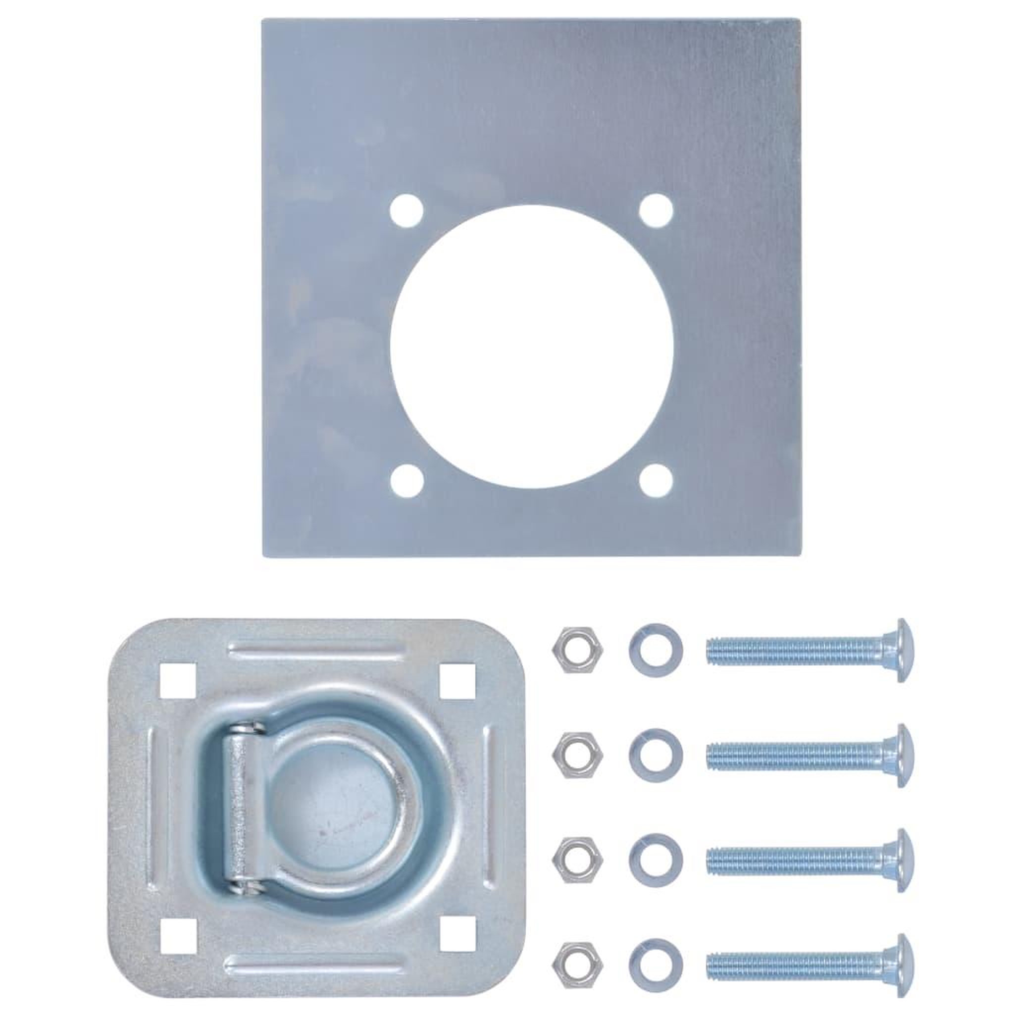 Voir la diapositive 3 : VIDAXL Anneau d'arrimage pour remorque 6 pcs Acier galvanise 2000 kg