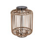 Voir la diapositive 1 : Lumisky Lanterne solaire décorative TENERIFE Marron Poly rotin H30.5cm