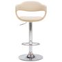 Voir la diapositive 3 : VIDAXL Tabourets de bar lot de 2 creme bois courbe et similicuir