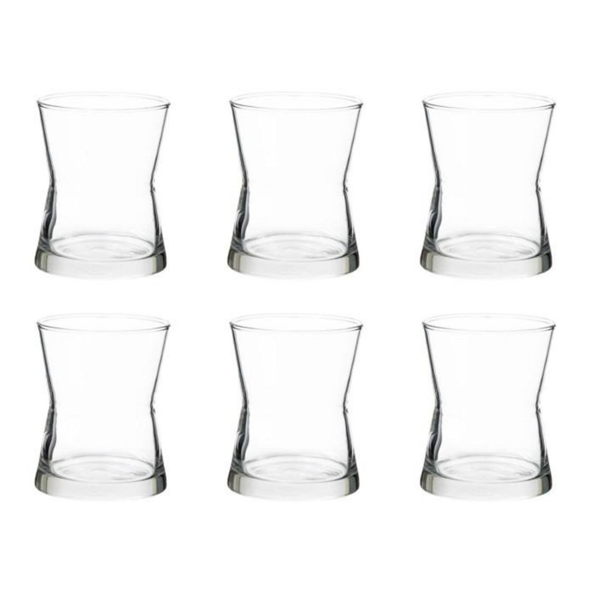 SECRET DE GOURMET Lot de 6 Verrines en Verre  Derin  13cl Transparent