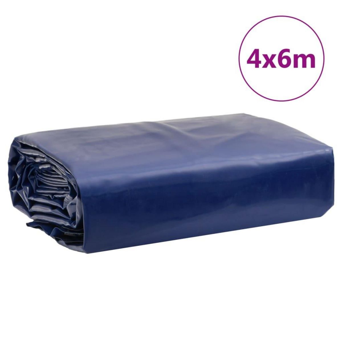 VIDAXL Bache bleu 4x6 m 650 g/m²