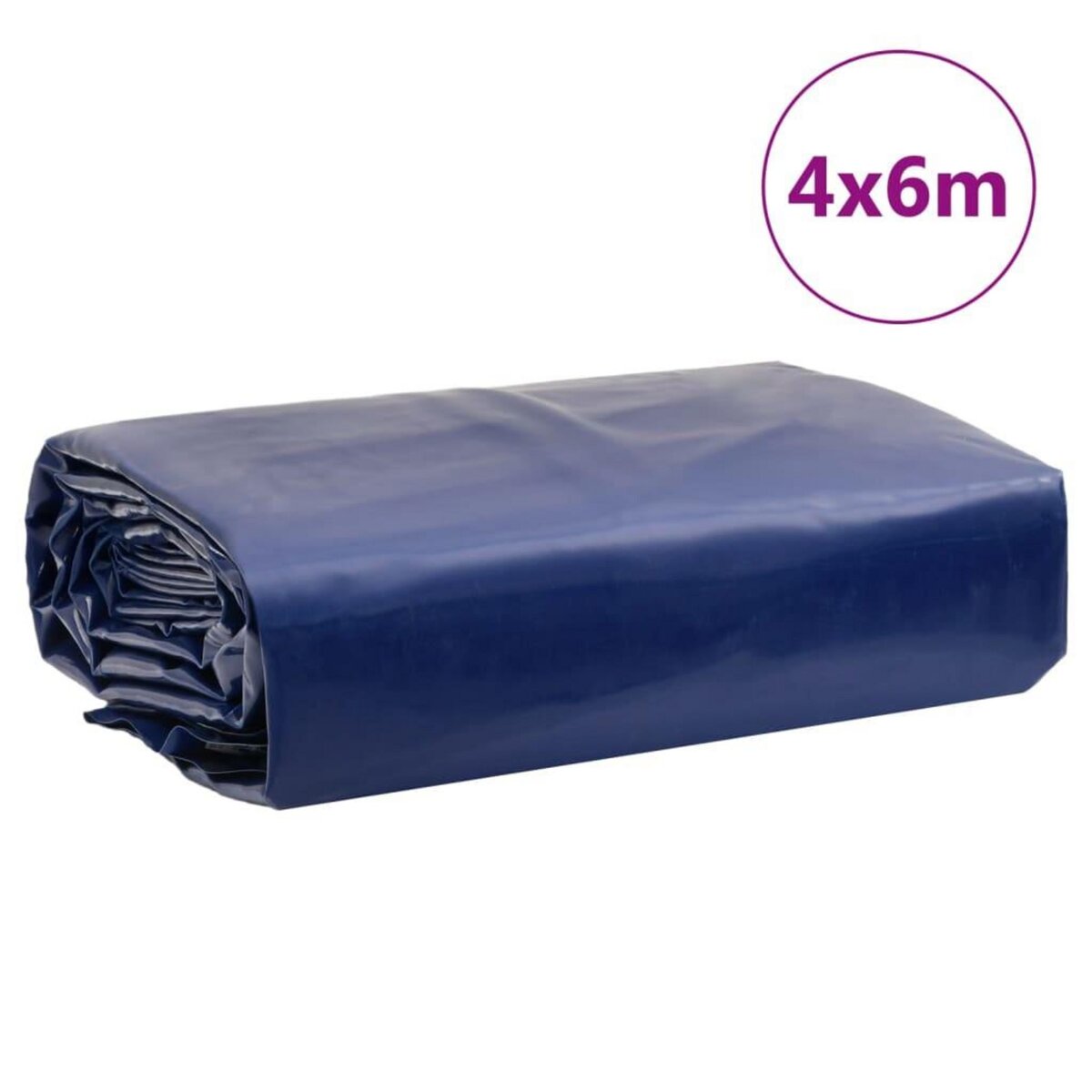 VIDAXL Bache bleu 4x6 m 650 g/m²