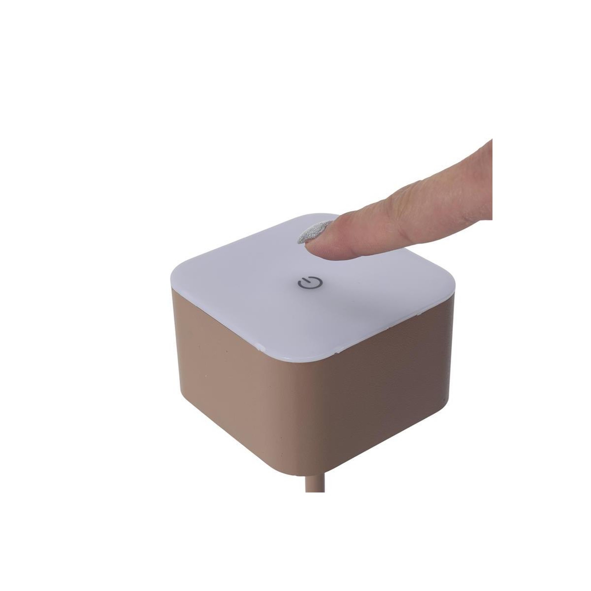 Voir la diapositive 5 : The Home Deco Factory Lampe tactile rechargeable  terra  26cm beige