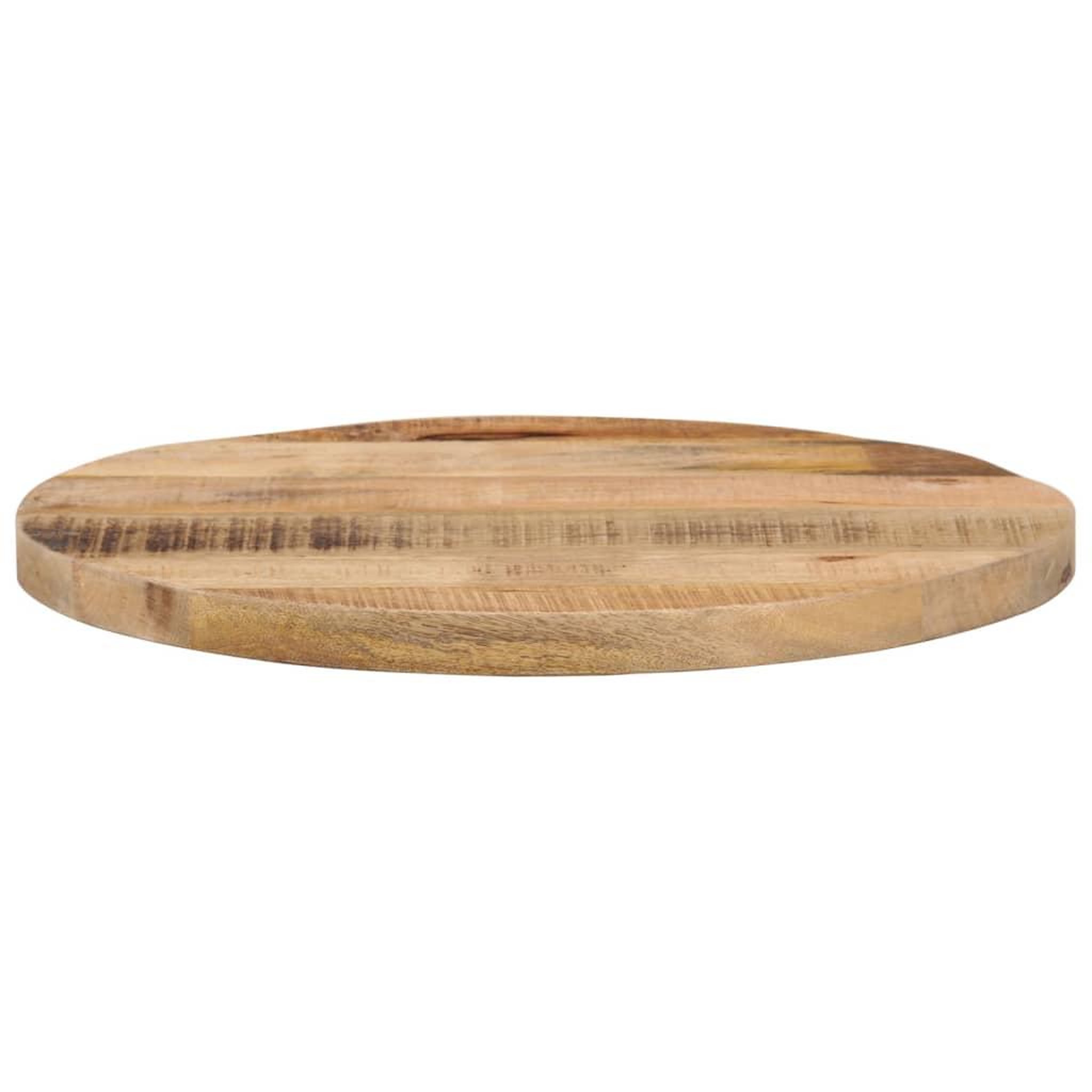 Voir la diapositive 3 : VIDAXL Dessus de table Ø 40x2,5 cm rond bois massif de manguier brut