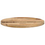 Voir la diapositive 3 : VIDAXL Dessus de table Ø 40x2,5 cm rond bois massif de manguier brut
