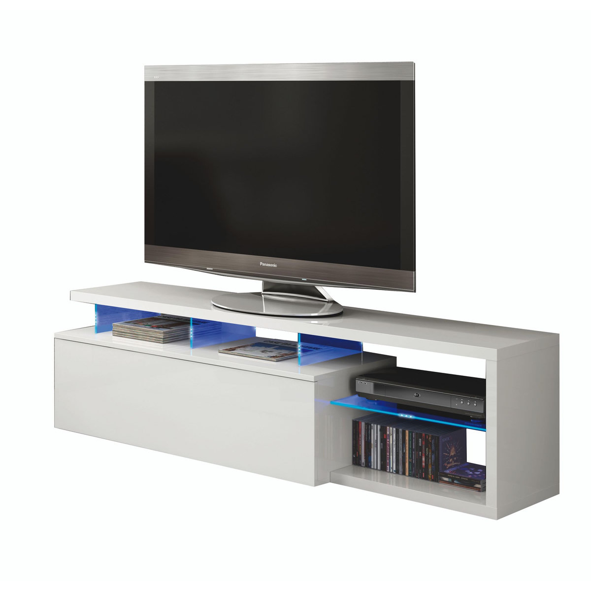 Meuble TV avec éclairage led  BLUE L150cm