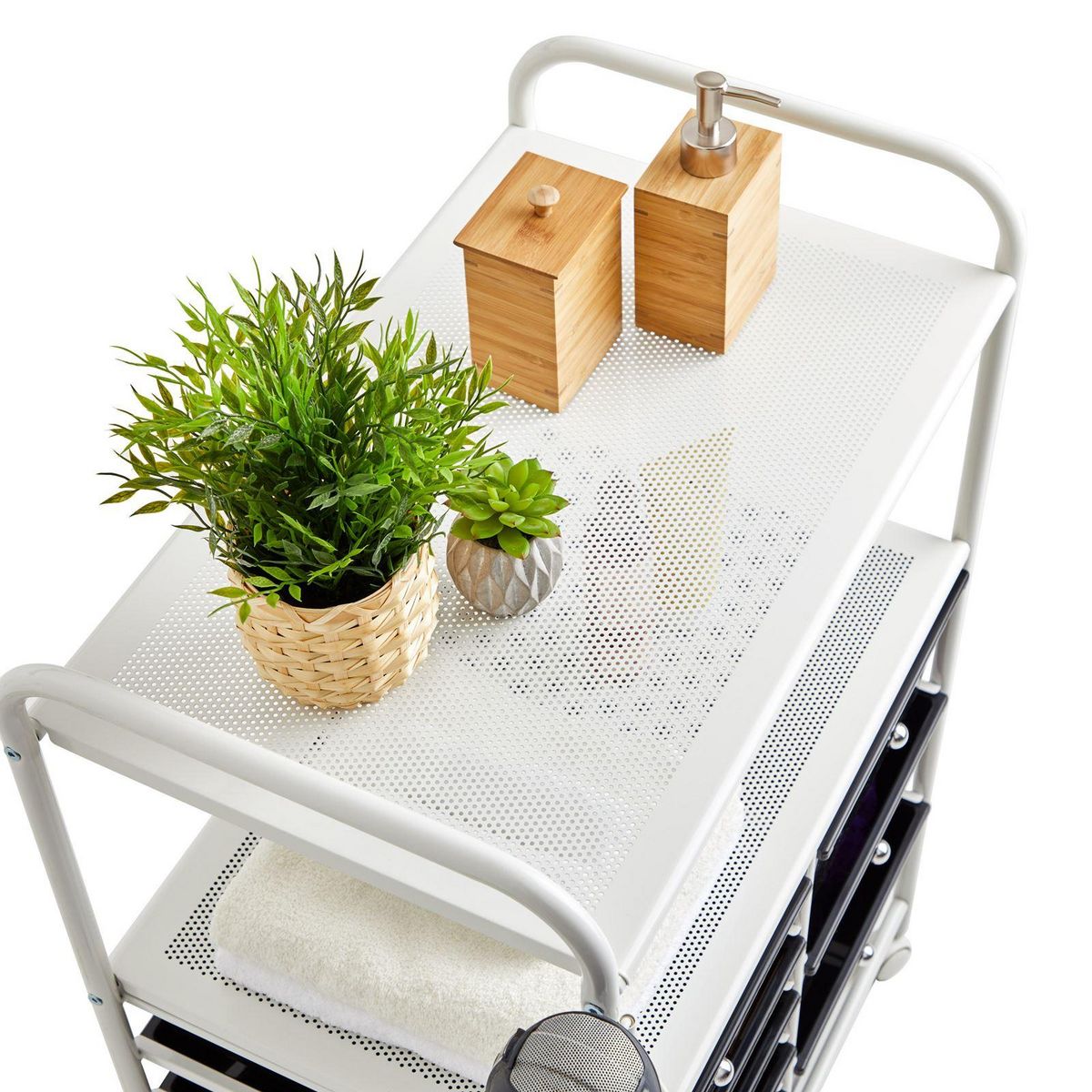 IDIMEX Caisson sur roulettes MARITA, 6 + 3 tiroirs, chromé