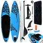 Voir la diapositive 1 : VIDAXL Ensemble de planche SUP gonflable 366x76x15 cm bleu