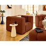 Voir la diapositive 1 : LISA DESIGN Suzano - fauteuil en tissu texturé