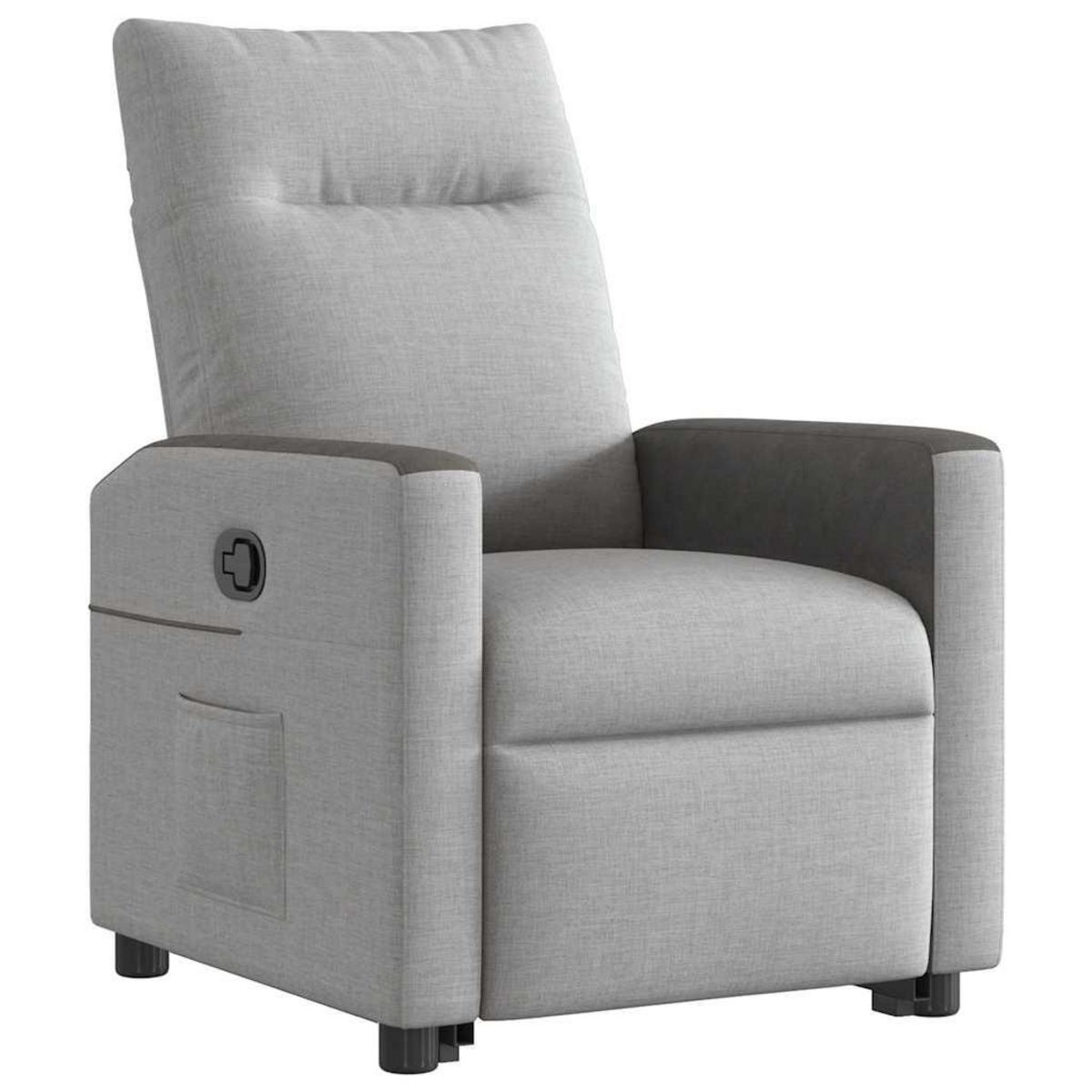 VIDAXL Fauteuil inclinable gris nuage tissu