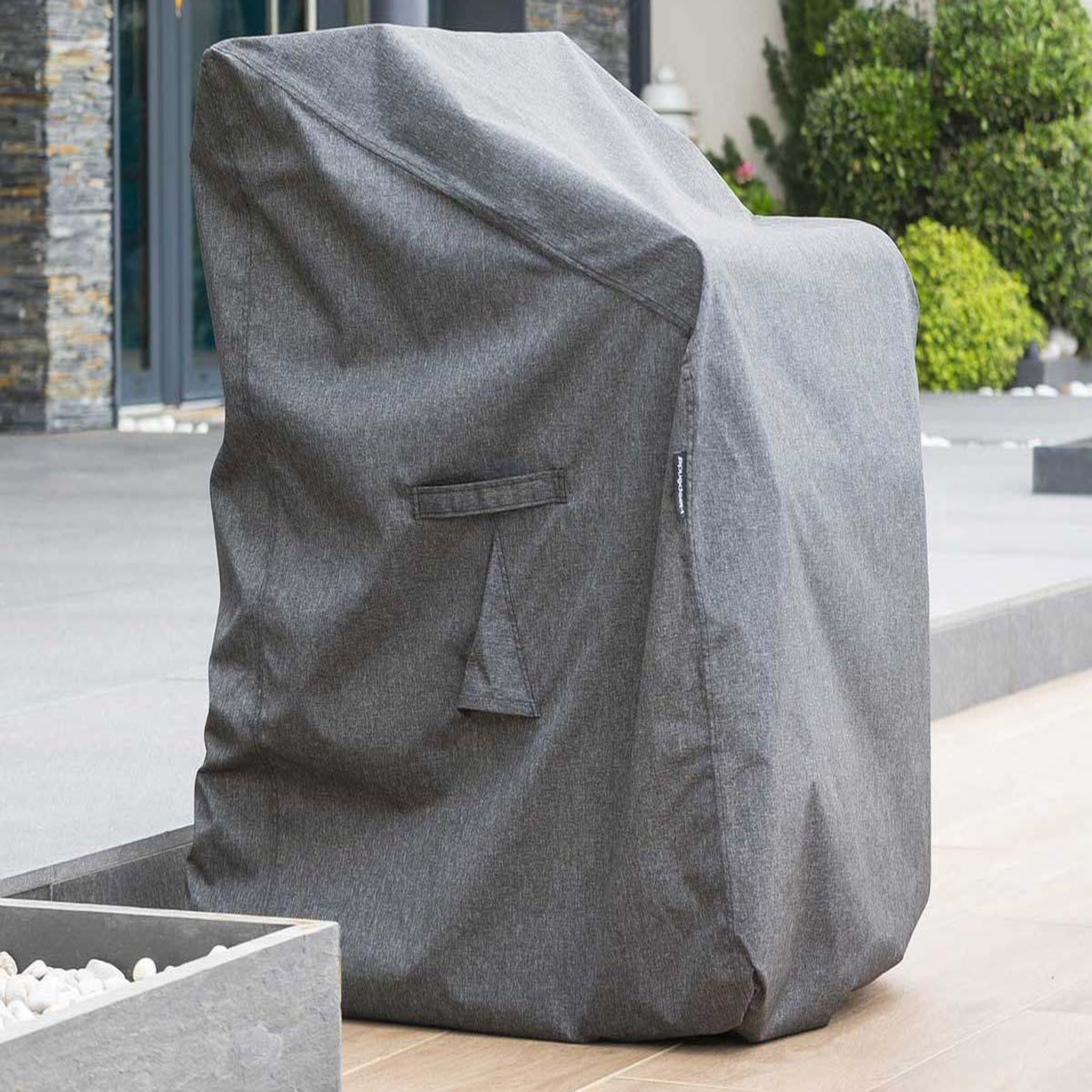 Voir la diapositive 1 : HESPERIDE Housse pour chaises empilés Hambo gris - 70 x 70 x 120 cm - Hespéride