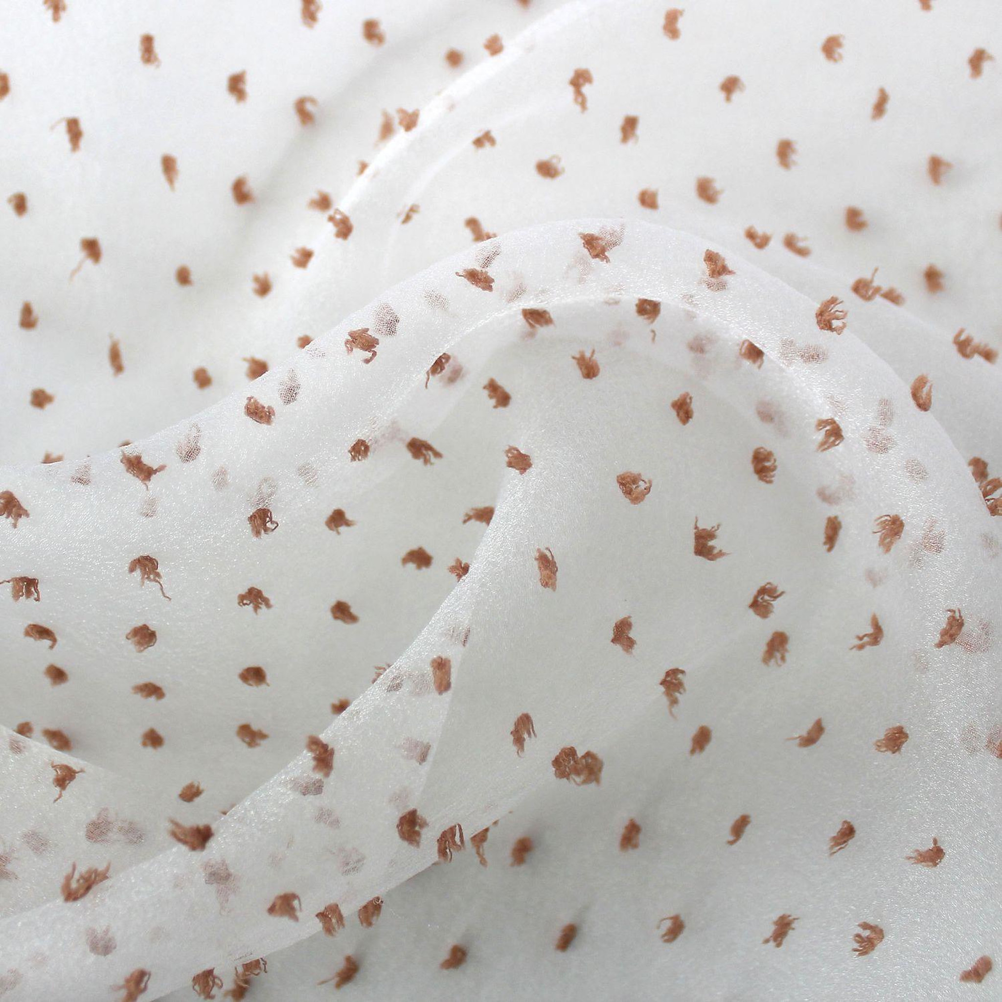 Voir la diapositive 4 : TOILINUX Voilage plumetis en organza lolita