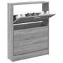 Voir la diapositive 3 : VIDAXL Armoire a chaussures Sonoma gris 59x17x81 cm Bois d'ingenierie