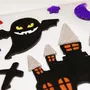  Stickers gel Halloween - Château hanté