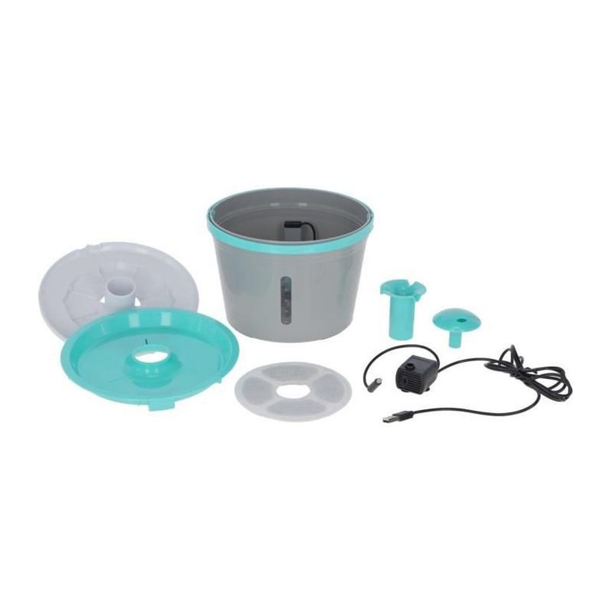 Voir la diapositive 4 : KERBL Fontaine a eau - KERBL - 80557 - 1,6 l - Gris/bleu