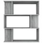 Voir la diapositive 3 : VIDAXL Bibliotheque/Cloison Sonoma gris 80x24x96 cm Bois d'ingenierie