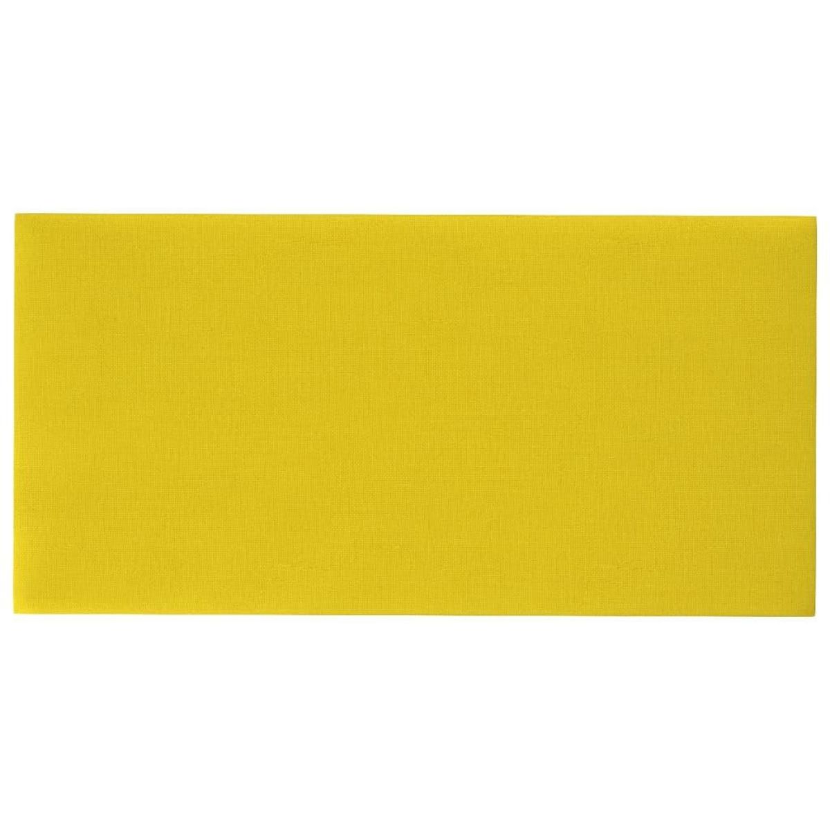 VIDAXL Panneaux muraux 12 pcs Jaune clair 60x30 cm Tissu 2,16 m^2