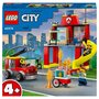 Voir la diapositive 1 : LEGO City 60375 La caserne et le camion de pompier, Jouet avec Véhicule d&rsquo;Urgence, Jouet Éducatif