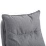 Voir la diapositive 5 : HOMCOM Fauteuil de bureau direction massant hauteur réglable dossier inclinable repose-pied intégré toile de lin gris chiné