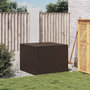 Voir la diapositive 3 : VIDAXL Boîte de rangement de jardin marron 291L resine tressee