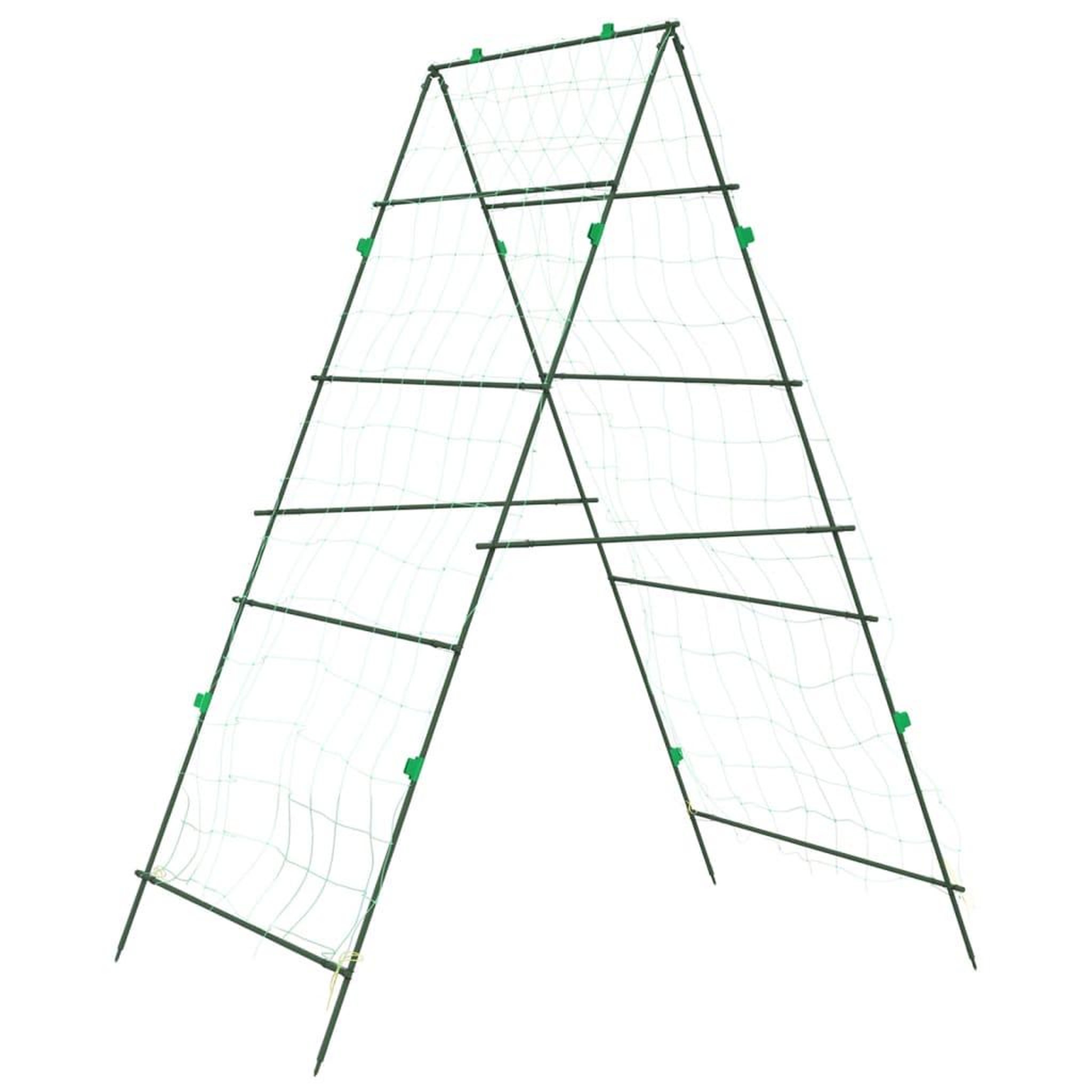 Voir la diapositive 4 : VIDAXL Treillis de jardin pour plantes grimpantes 2 pcs forme A acier