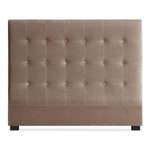 Paris Prix Tête de Lit Capitonnée en Velours  Amor  140cm Taupe