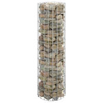 VIDAXL Poteau a gabion circulaire Acier galvanise Ø30x100 cm