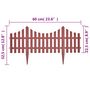 Voir la diapositive 6 : VIDAXL Bordures de pelouse 17 pcs 10 m Marron