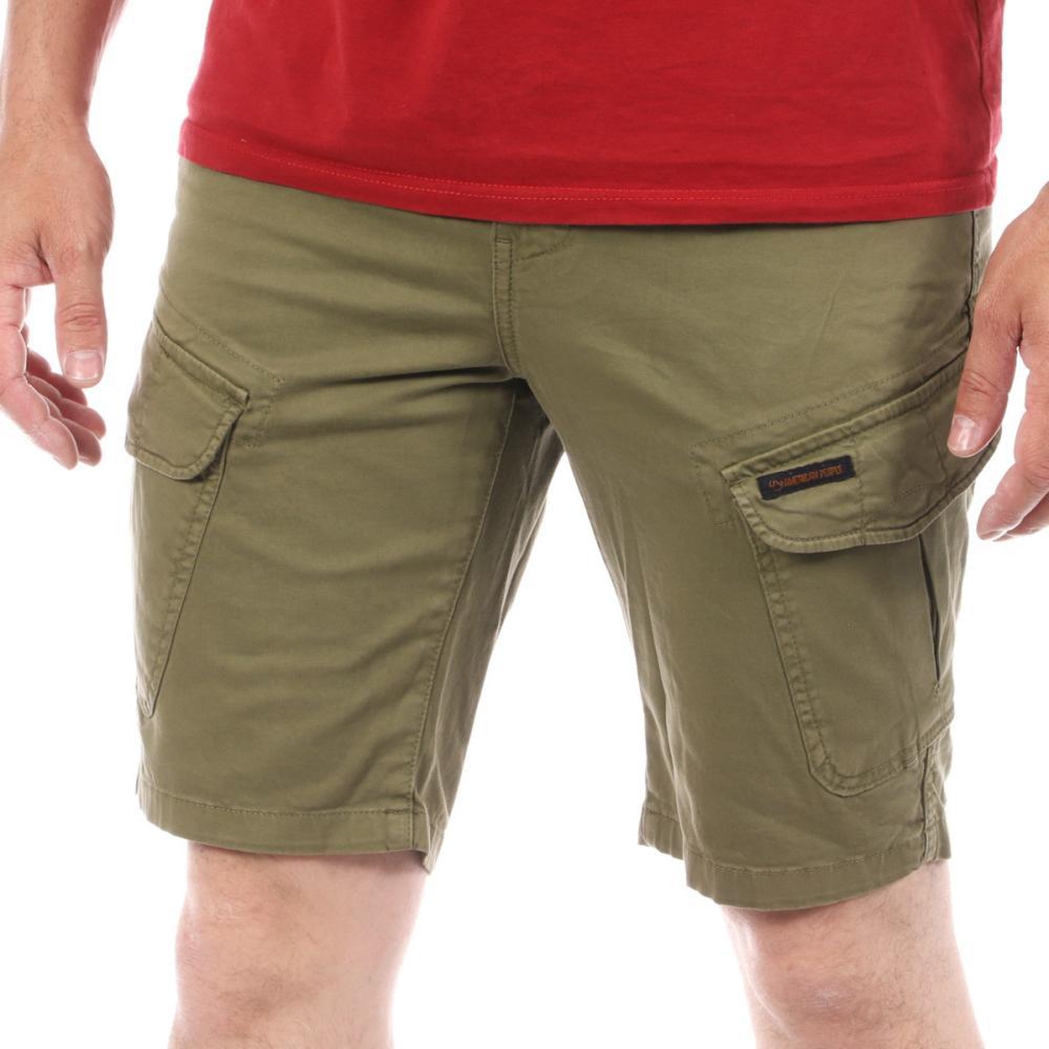 Voir la diapositive 1 : AMERICAN PEOPLE Short Kaki Homme American People Legend